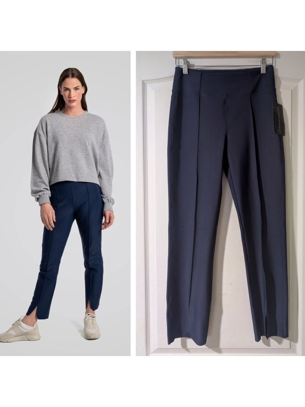 NWT epoque evolution | Jet Set Trousers In Navy Blue (Size 6)